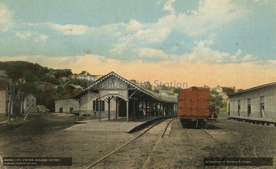 Postcard: Railroad Station, Belfast, Maine
